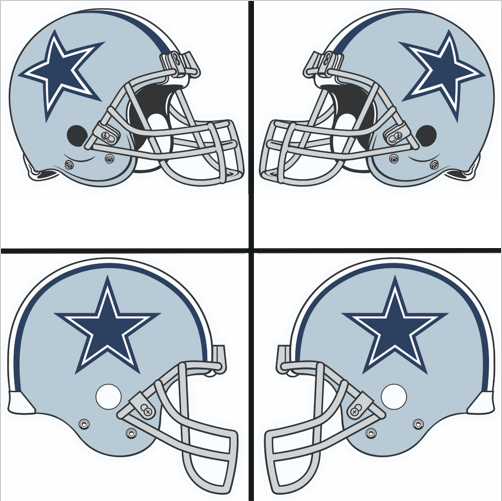 Dallas Cowboys Helmet Logo iron on paper